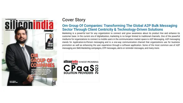 Recognized Among Top 10 Most Promising CPaaS Solution Providers