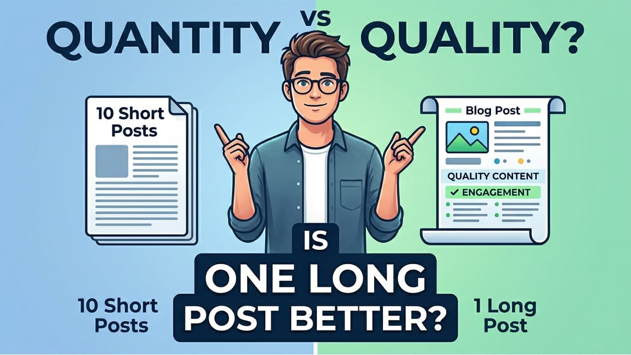 Quantity vs Quality Is It Better to Write One Long Blog Post